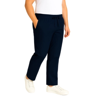 Spodnie z trokiem bawełna 100% granatowe roz. L